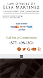 Mobile Screenshot of elsamartinezlaw.com
